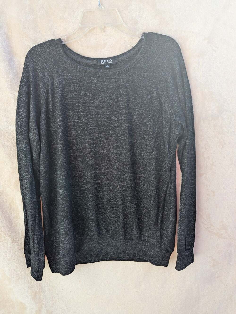 Buffalo David Bitton Women's Black Long Sleeve Pullover Sweatshirt Size M
